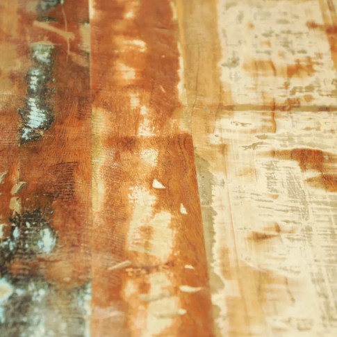 Malowany blat stołu Rusell utrzymany w brązowym kolorze