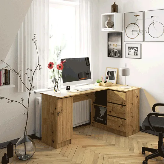 Wizualizacja biurka narożnego Osmen 3X