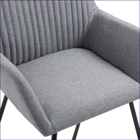 Tapicerowane krzesło Stavro jasnoszare