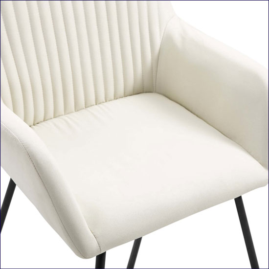 Tapicerowane krzesło Stavro kremowe