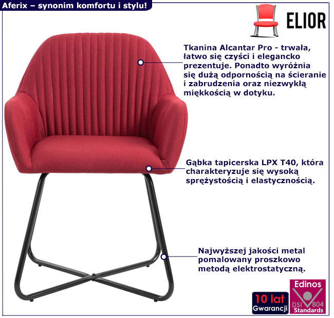 Czerwone krzesło Stavro