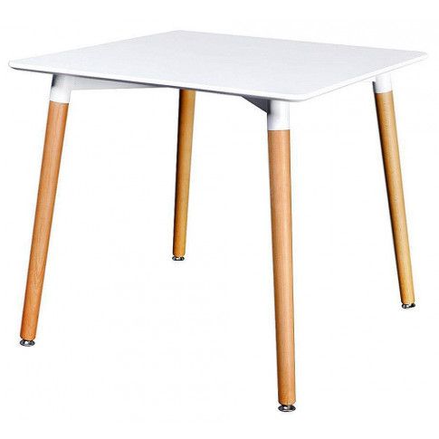 Zdjęcie produktu Kwadratowy stół Tenos - biały mat.
