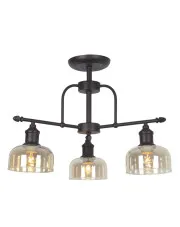 Industrialna lampa sufitowa ze szklanymi kloszami - A805-Terani w sklepie Edinos.pl