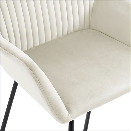 Kremowe krzesło Uzi