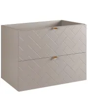 Kaszmirowa szafka pod umywalkę w jodełkę angielską 80 cm - Nessia 5X w sklepie Edinos.pl