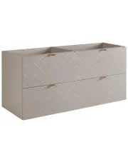 Kaszmirowa szafka wisząca 120 cm pod 2 umywalki - Nessia 6X w sklepie Edinos.pl