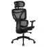 Ergonimiczny czarny fotel Ezeris
