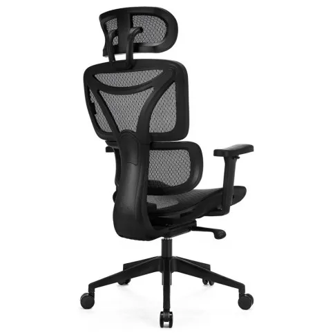 Ergonimiczny czarny fotel Ezeris