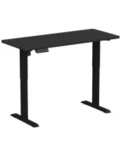 Elektryczne czarne biurko regulowane do pracy na stojąco 140x60 cm - Gileko 3X w sklepie Edinos.pl