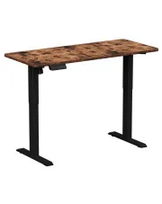 Loftowe regulowane biurko elektryczne z bankiem pamięci 140x60 cm - Gileko 3X w sklepie Edinos.pl