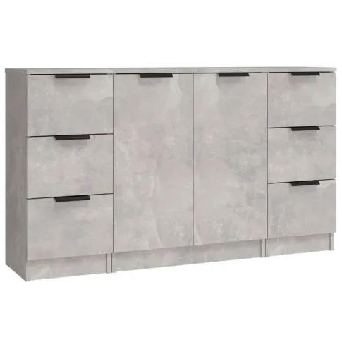 Loftowa komoda z 6 szufladami Imex w kolorze beton