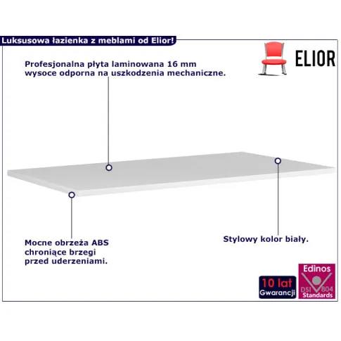 Biały blat łazienkowy Nessia 13X