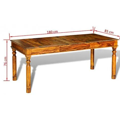 Szczegółowe zdjęcie nr 4 produktu Wytworny stół drewniany Rella - palisander