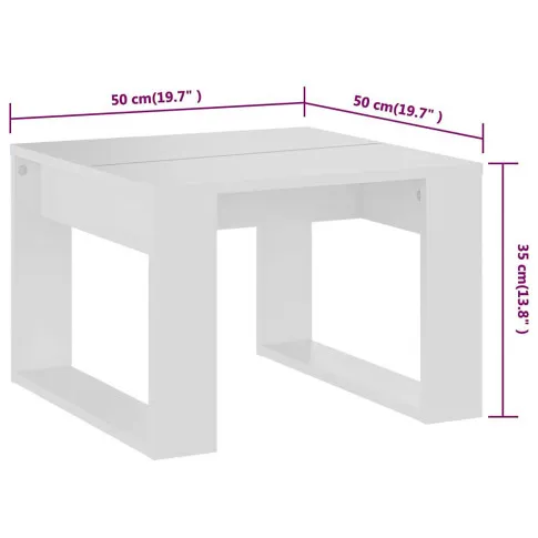 Wymiary białego stolika Atrogi