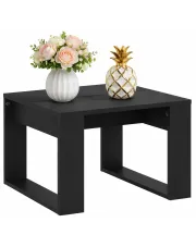 Czarny kwadratowy stolik kawowy - Miro w sklepie Edinos.pl