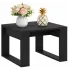 Czarny kwadratowy stolik kawowy - Miro