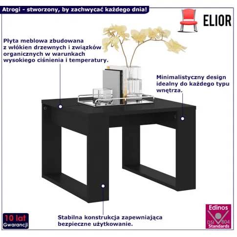 Kwadratowy solik Atrogi kolor czarny