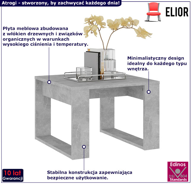 Stolik Atrogi beton