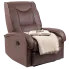 Zdjęcie produktu Brązowy fotel wypoczynkowy rozkładany - Lorum.