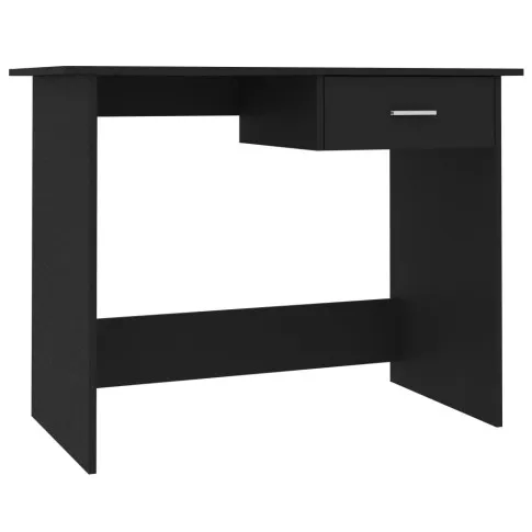 Czarne biurko z jedną szufladą Axon