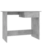 Loftowe biurko do pokoju w kolorze beton - Axon w sklepie Edinos.pl