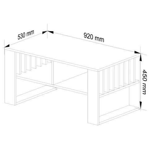 Wymiary stolika Fordep 3X