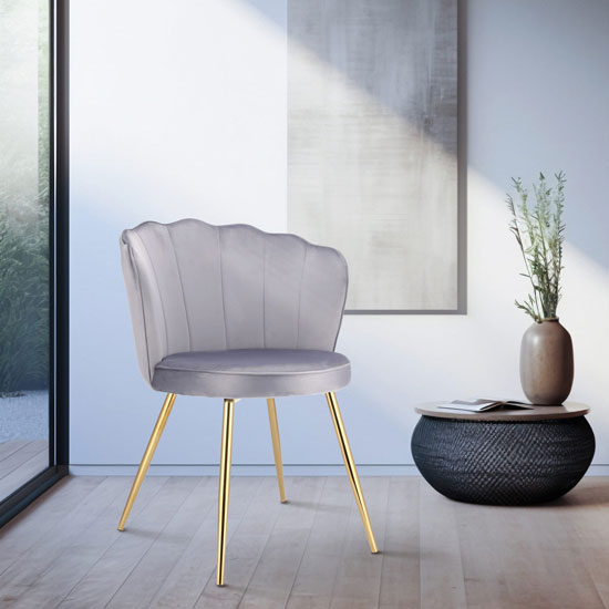 Prezentacja szarego krzesła Ria