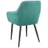 Krzesło jadalniane Iferor w kolorze zielonym
