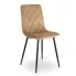 Beżowe nowoczesne welurowe krzesło Apos