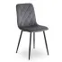 Szare krzesło tapicerowane welurem Apos
