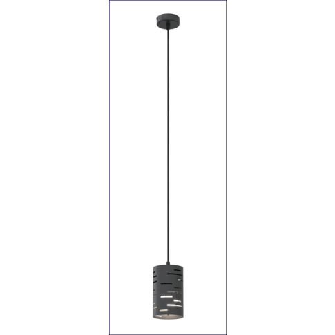 Czarna wisząca lampa Zubro 3X