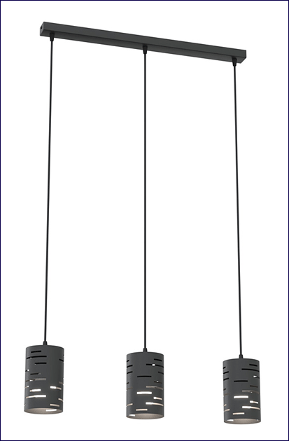 Czarna lampa wisząca D147-Alpax