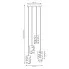 Wymiary czarnej lampy D148 Zubro