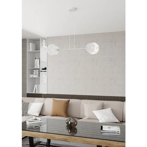Biała lampa wisząca D151-Divienso