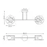 Wymiary lampy sufitowej D153-Divienso