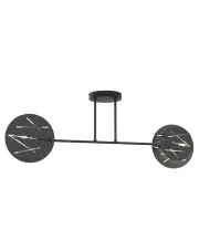 Czarna industrialna lampa sufitowa - D153-Divienso w sklepie Edinos.pl