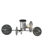 Czarna nowoczesna lampa sufitowa w stylu loft - D154-Divienso w sklepie Edinos.pl