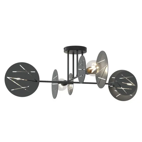 Czarna nowoczesna lampa sufitowa D154-Divienso