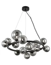 Wisząca lampa z 14 szklanymi kloszami - S006-Zollaro w sklepie Edinos.pl
