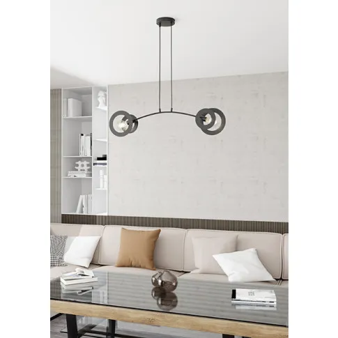 Czarna metalowa lampa  D155 Ezenso