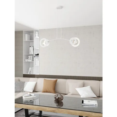 Fotografia Biała loftowa lampa wisząca - D155-Rosiwo z kategorii Lampy wiszące