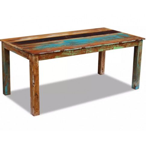 Wielokolorowy stół z drewna odzyskanego Ratel 