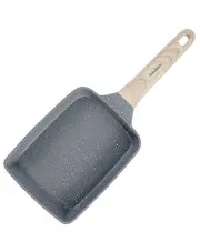 Szara prostokątna patelnia do omletów - Tyfrox 6X w sklepie Edinos.pl