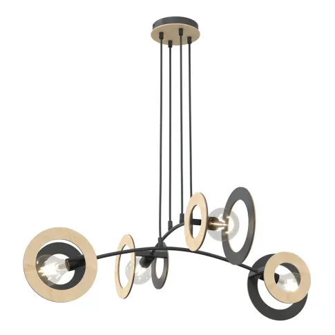Czarna nowoczesna lampa wisząca D158 Wrix