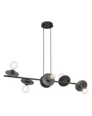 Czarna modernistyczna lampa wisząca - D159-Bomesa w sklepie Edinos.pl