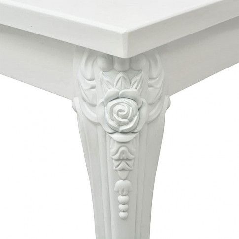 Szczegółowe zdjęcie nr 5 produktu Kwadratowy stół Avenus 2A - biały połysk