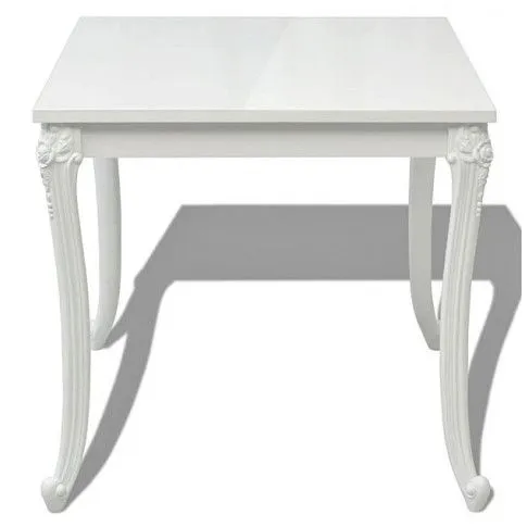 Fotografia Kwadratowy stół Avenus 2A - biały połysk z kategorii Salon
