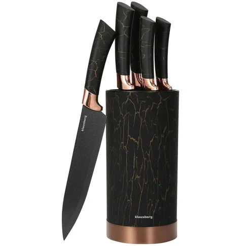 Komplet noży Murowis 5X kolor czarny marmur