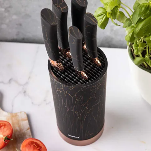 Wizualizacja 5 noży Murowis 5X kolor czarny marmur