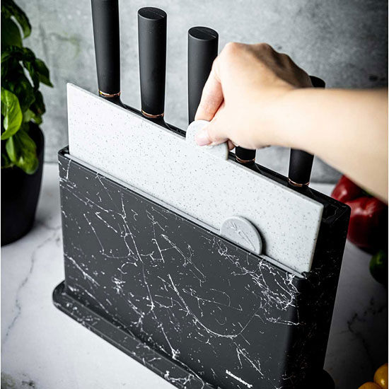 Zestaw Ibero 6X czarny marmur